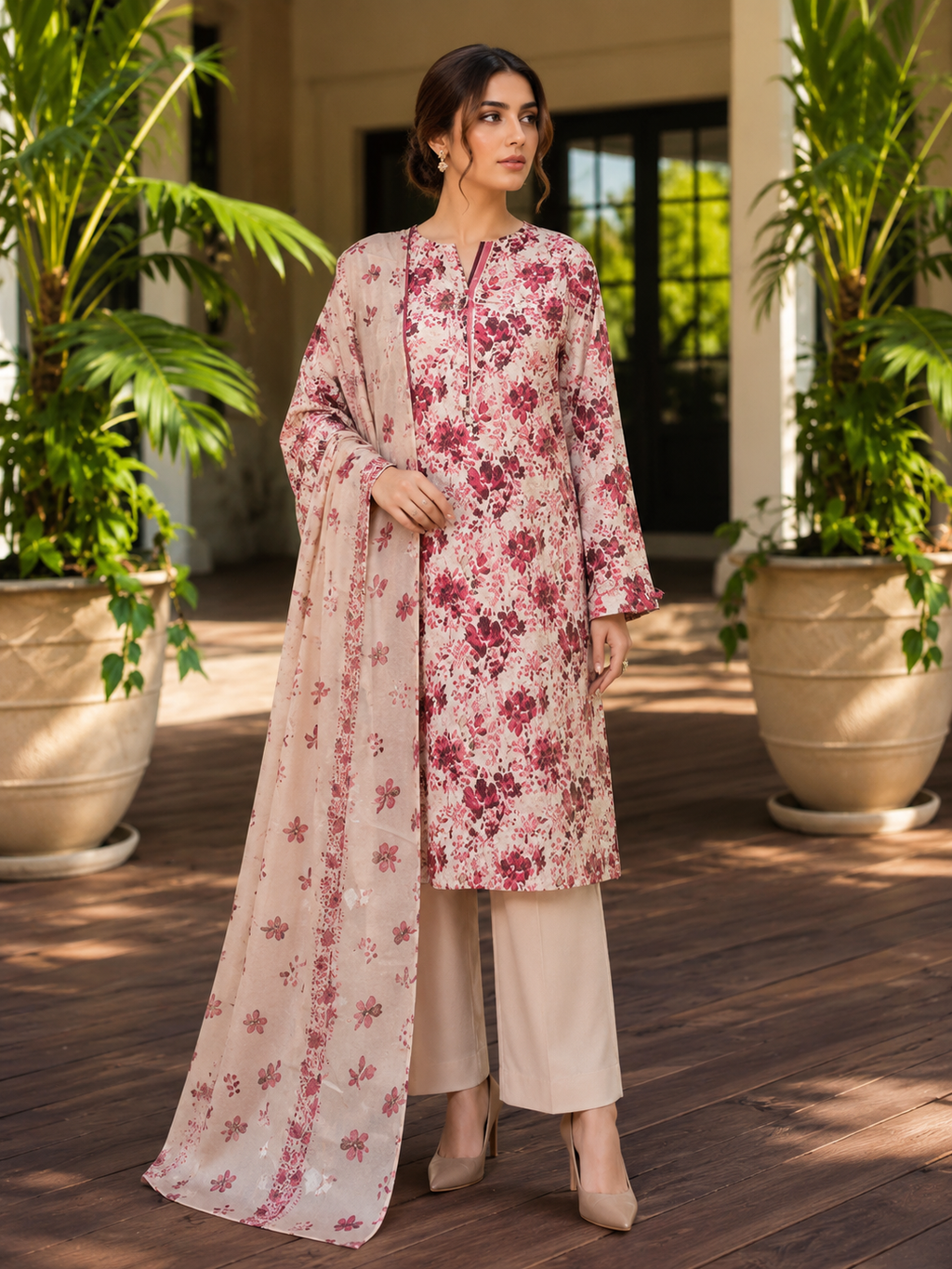 MTJ Tariq Jamil 3 Piece Printed Lawn Suit | Premium Unstitched Summer Collection 2026