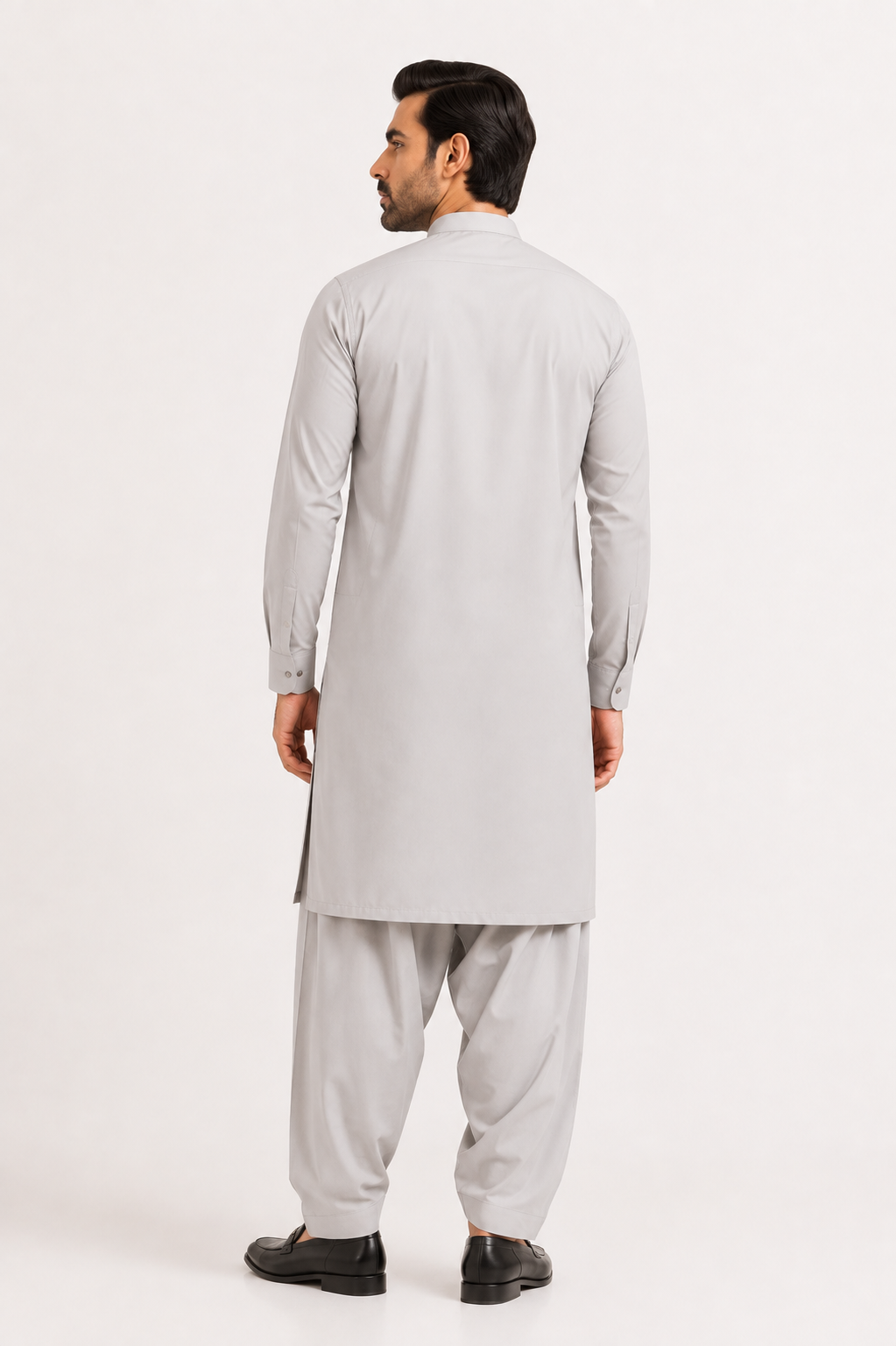 Gul Chamak Men’s Unstitched Suit | Superior Quality Soft Cotton Men’s Collection /Lite Grey