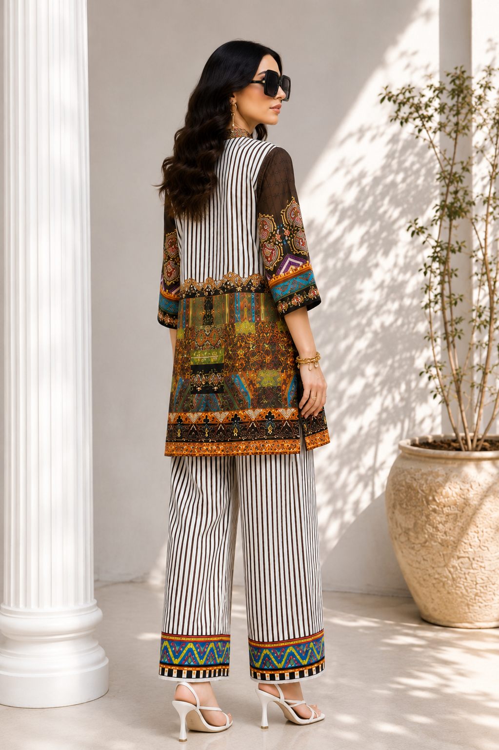Alkaram Printed 2 Piece Unstitched Lawn Suit for Women | Printed Shirt & Trouser