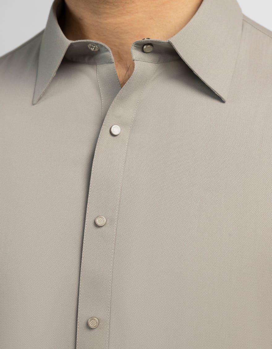 GulAhmed Men’s Unstitched Suit | Superior Quality Soft Cotton Men’s Collection /Neutral light Grey -Beige