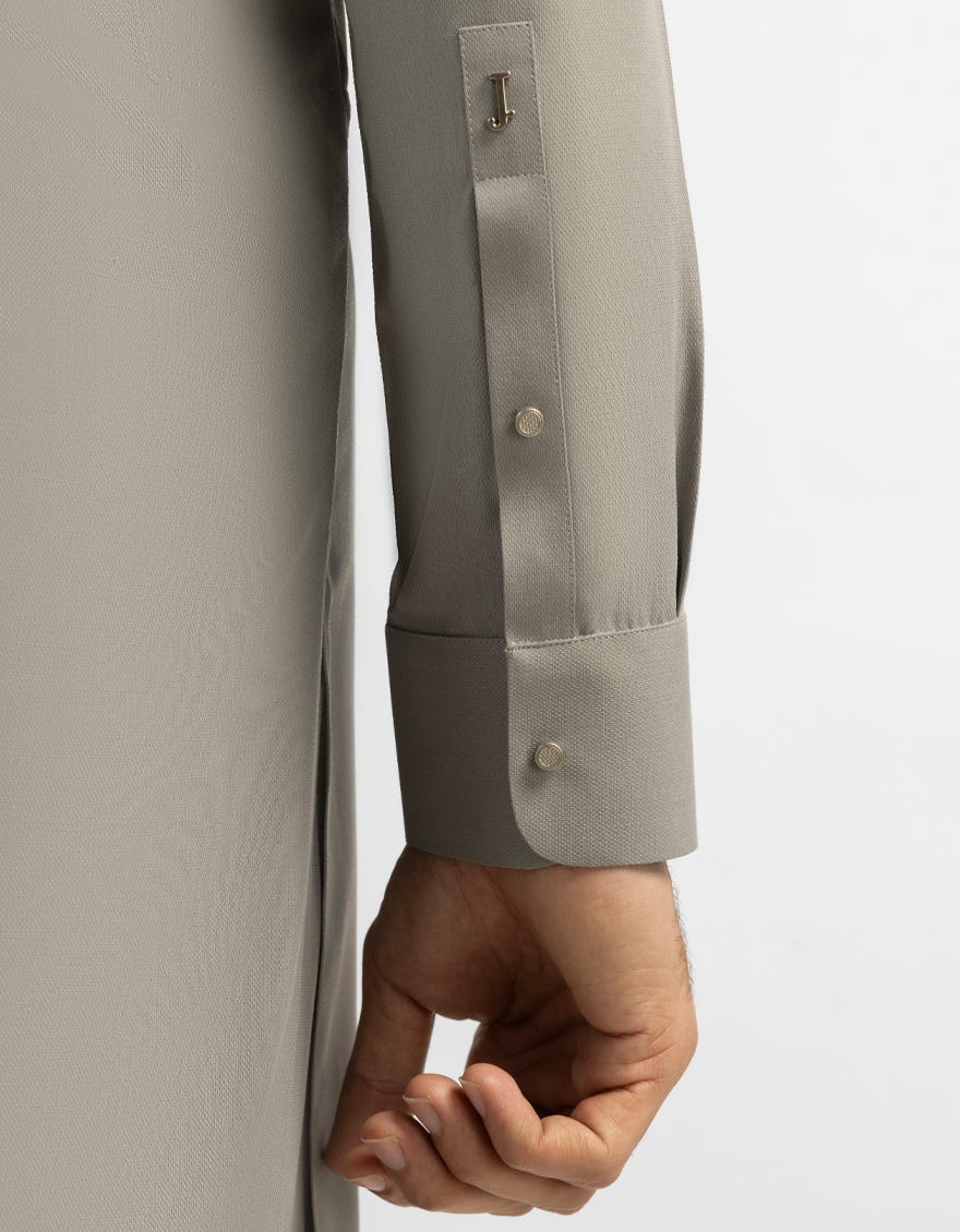GulAhmed Men’s Unstitched Suit | Superior Quality Soft Cotton Men’s Collection /Neutral light Grey -Beige