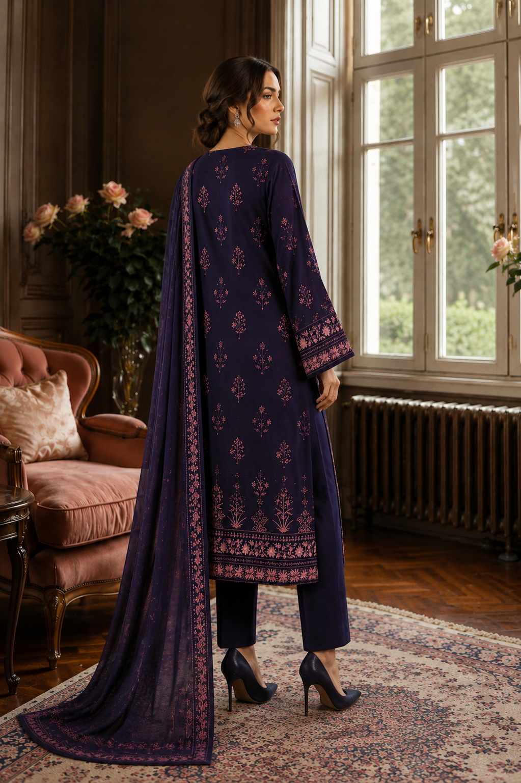 MTJ Tariq Jamil 3 Piece Printed Lawn Suit | Premium Unstitched Summer Collection 2026
