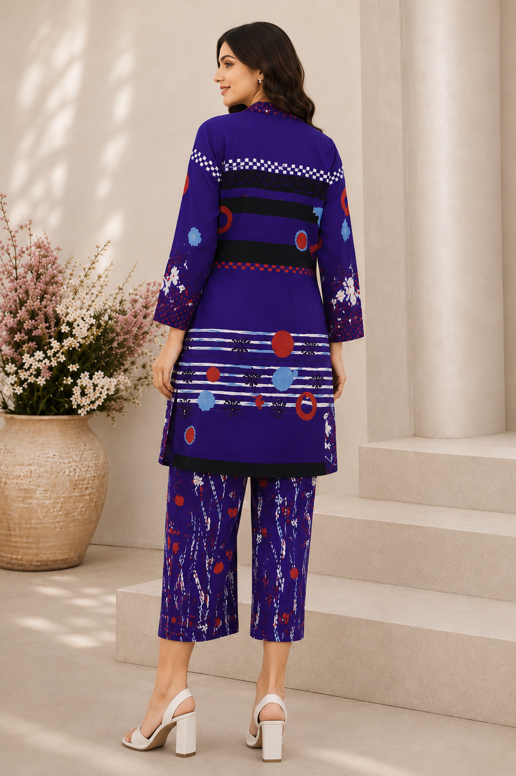 Alkaram Printed 2 Piece Unstitched Lawn Suit for Women | Printed Shirt & Trouser
