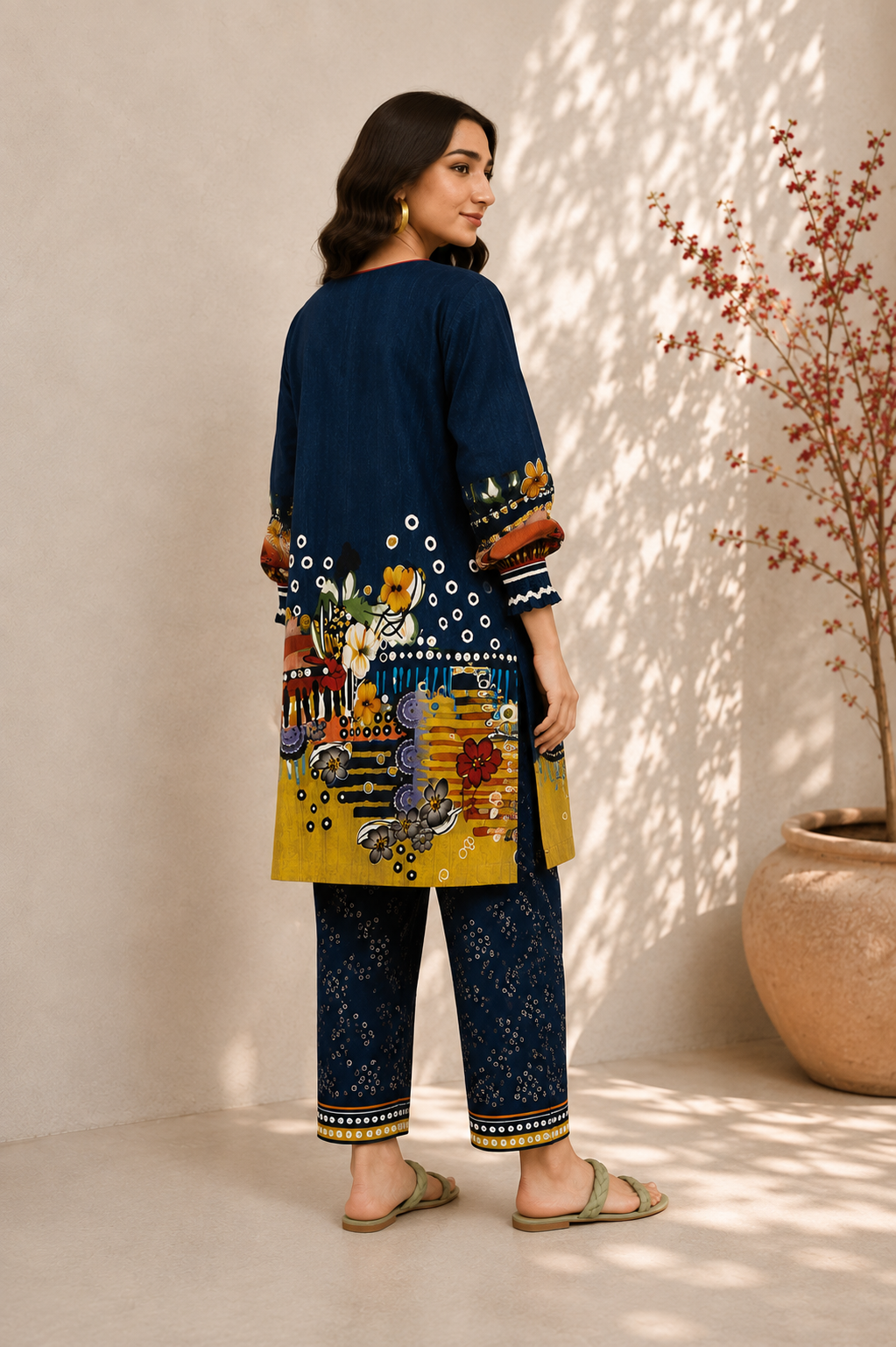 Alkaram Printed 2 Piece Unstitched Lawn Suit for Women | Printed Shirt & Trouser