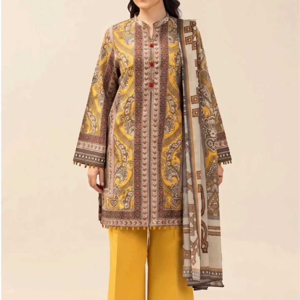 Beechtree Morbagh 3 Piece Printed Lawn Suit | Unstitched Lawn Collection