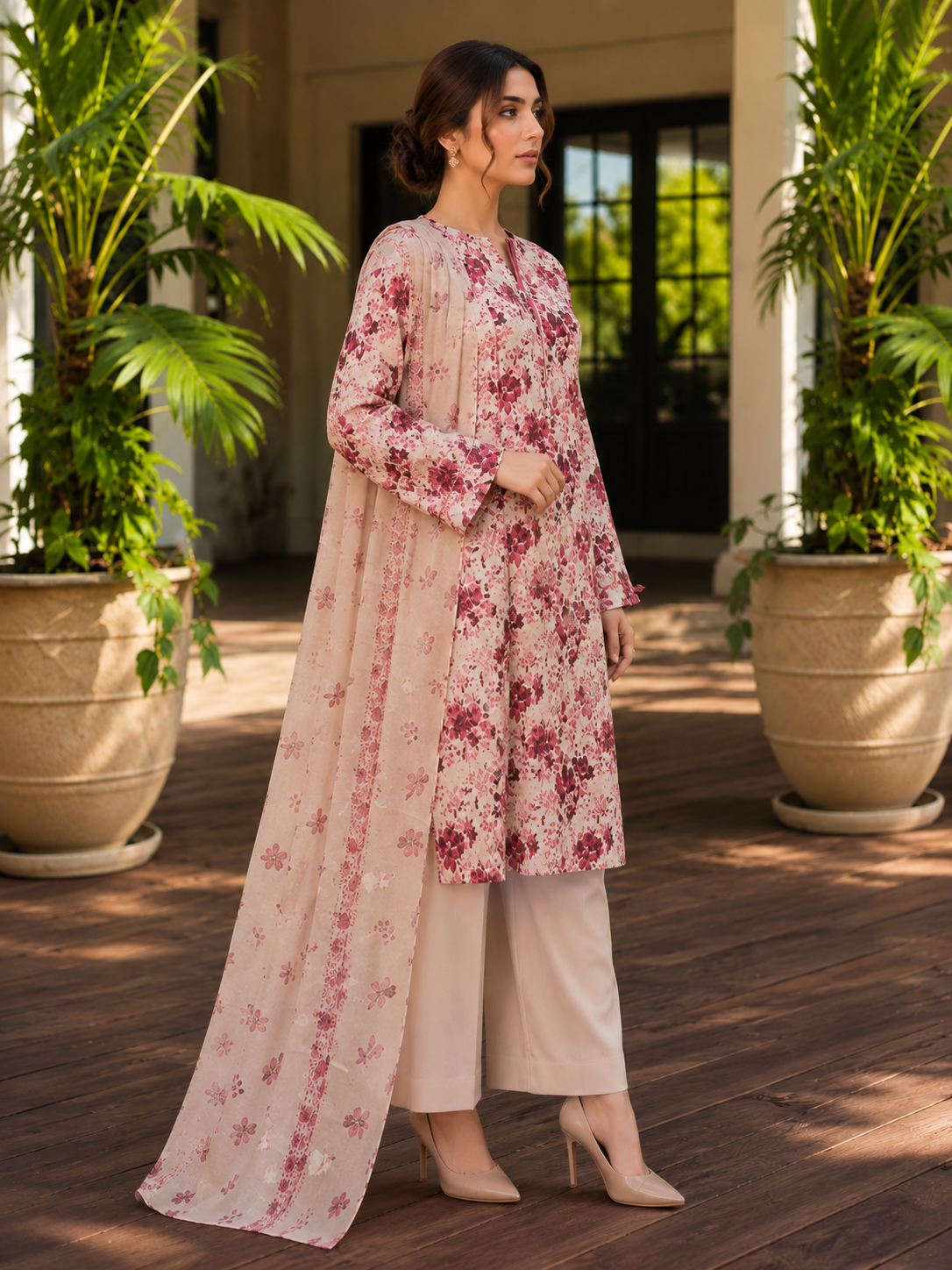 MTJ Tariq Jamil 3 Piece Printed Lawn Suit | Premium Unstitched Summer Collection 2026