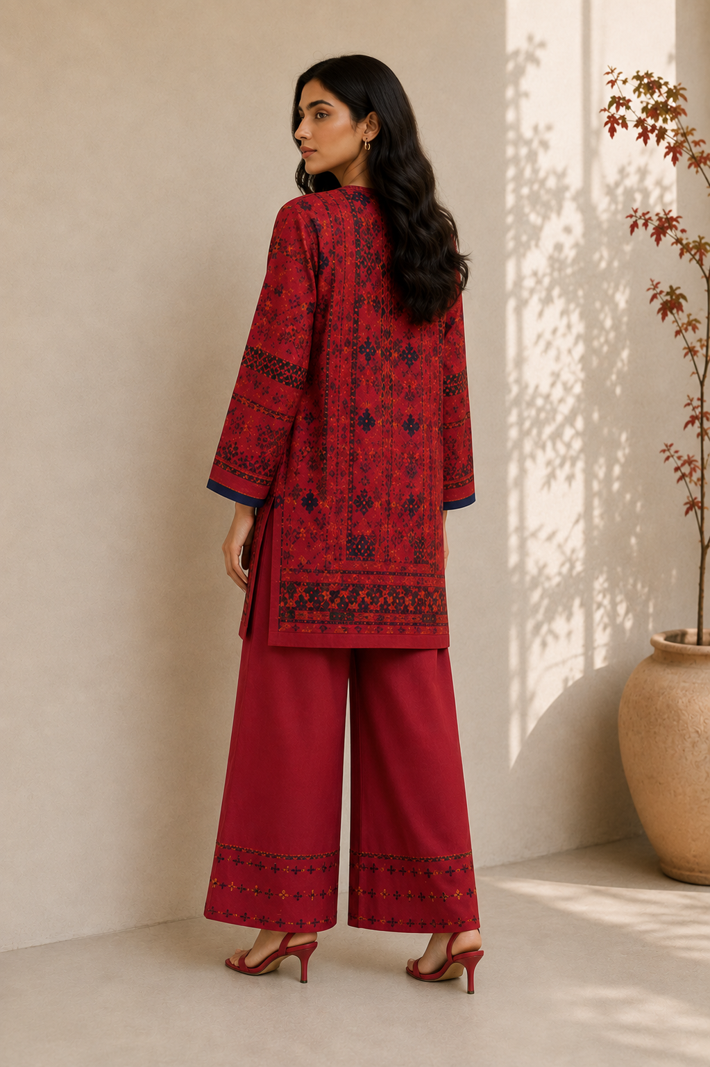 Alkaram Printed 2 Piece Unstitched Lawn Suit for Women | Printed Shirt & Trouser