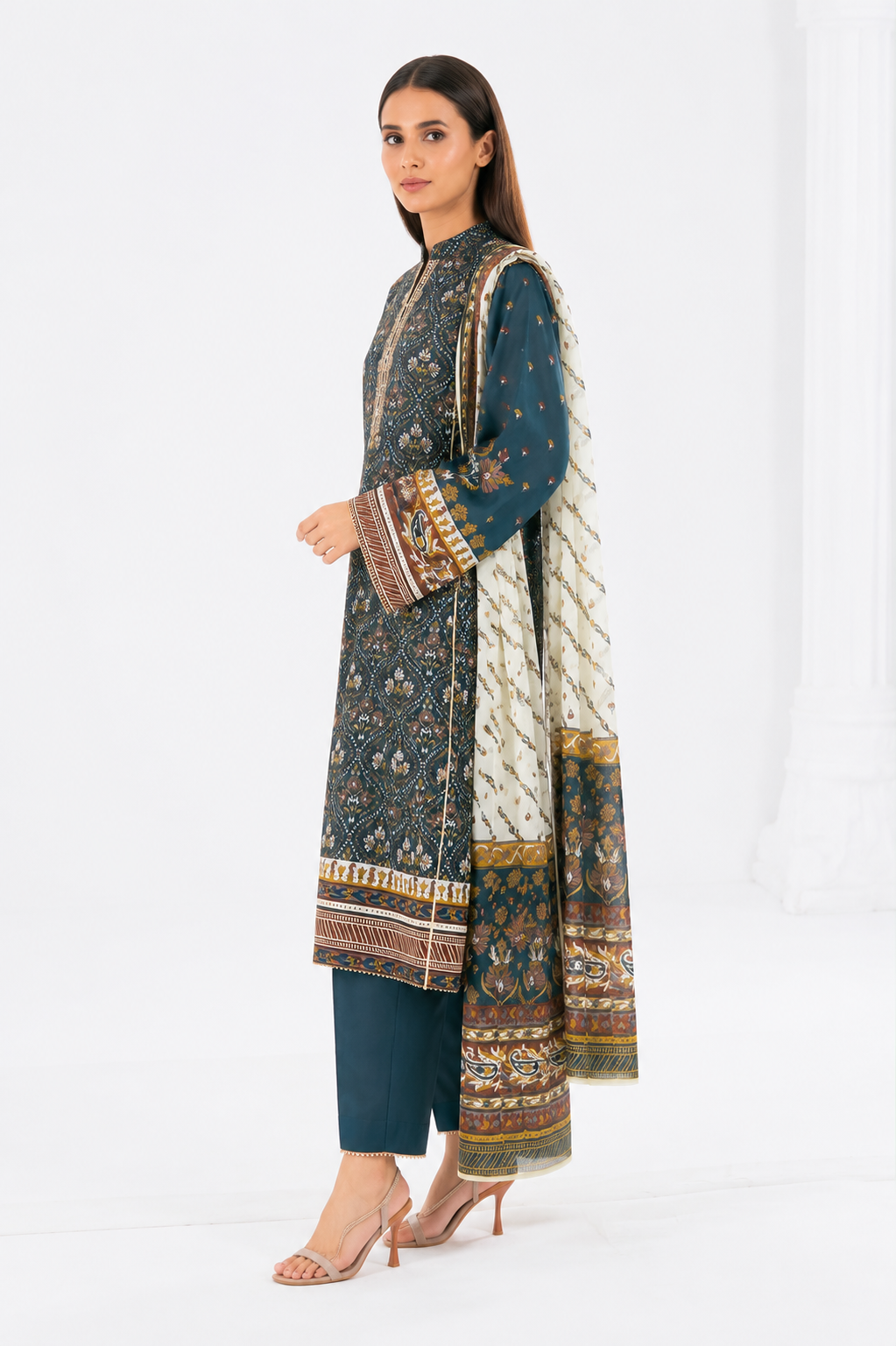 GULAHMED DIGITAL PRINTED LAWN 3 PIECE UNSTITCHED SUIT