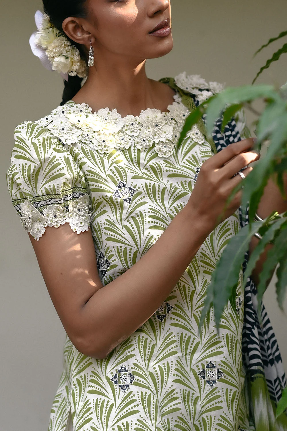 GulAhmed 3-Piece Summer Lawn Suit – Embroidered Printed Shirt with Lawn Dupatta & Dyed Trouser
