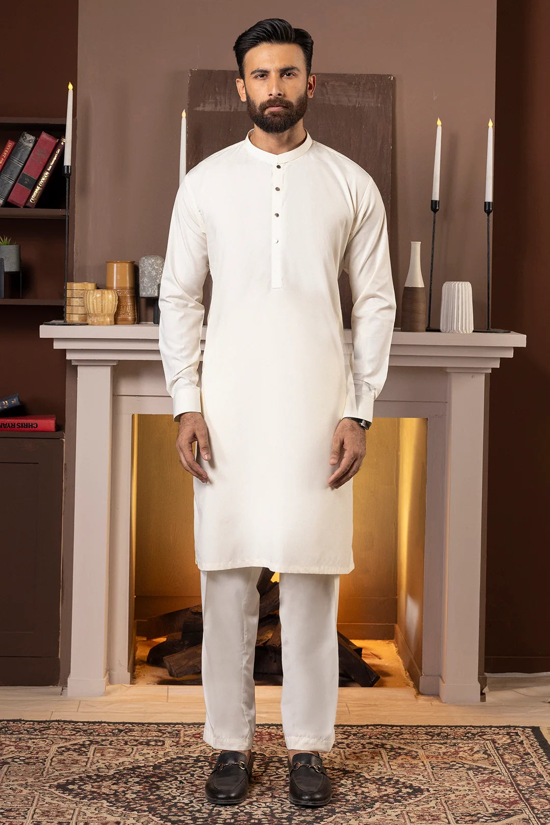 Zellbury Titanium Men’s Unstitched Soft Cotton Suit – Premium Men’s Collection / Paul White