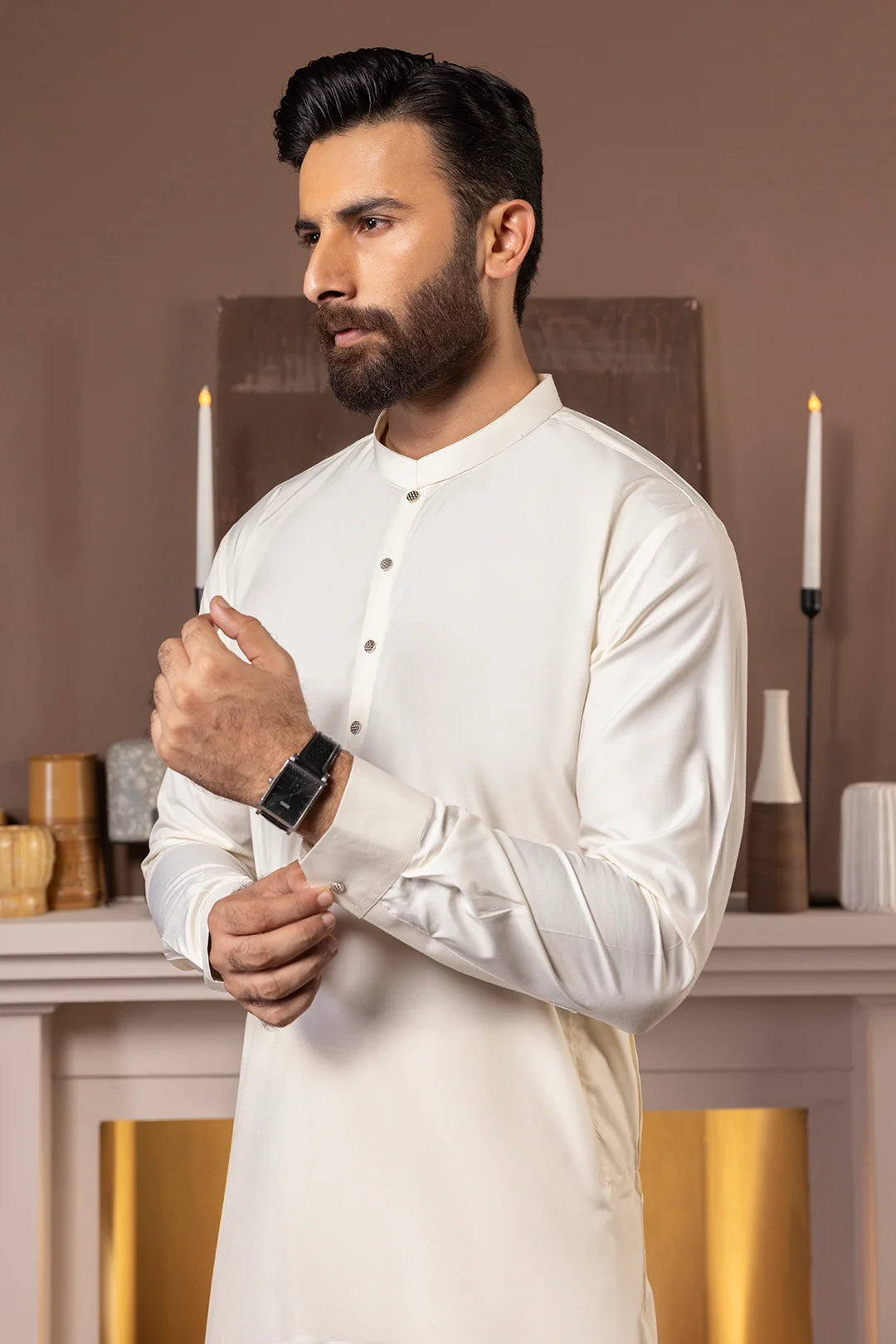 Zellbury Titanium Men’s Unstitched Soft Cotton Suit – Premium Men’s Collection / Paul White