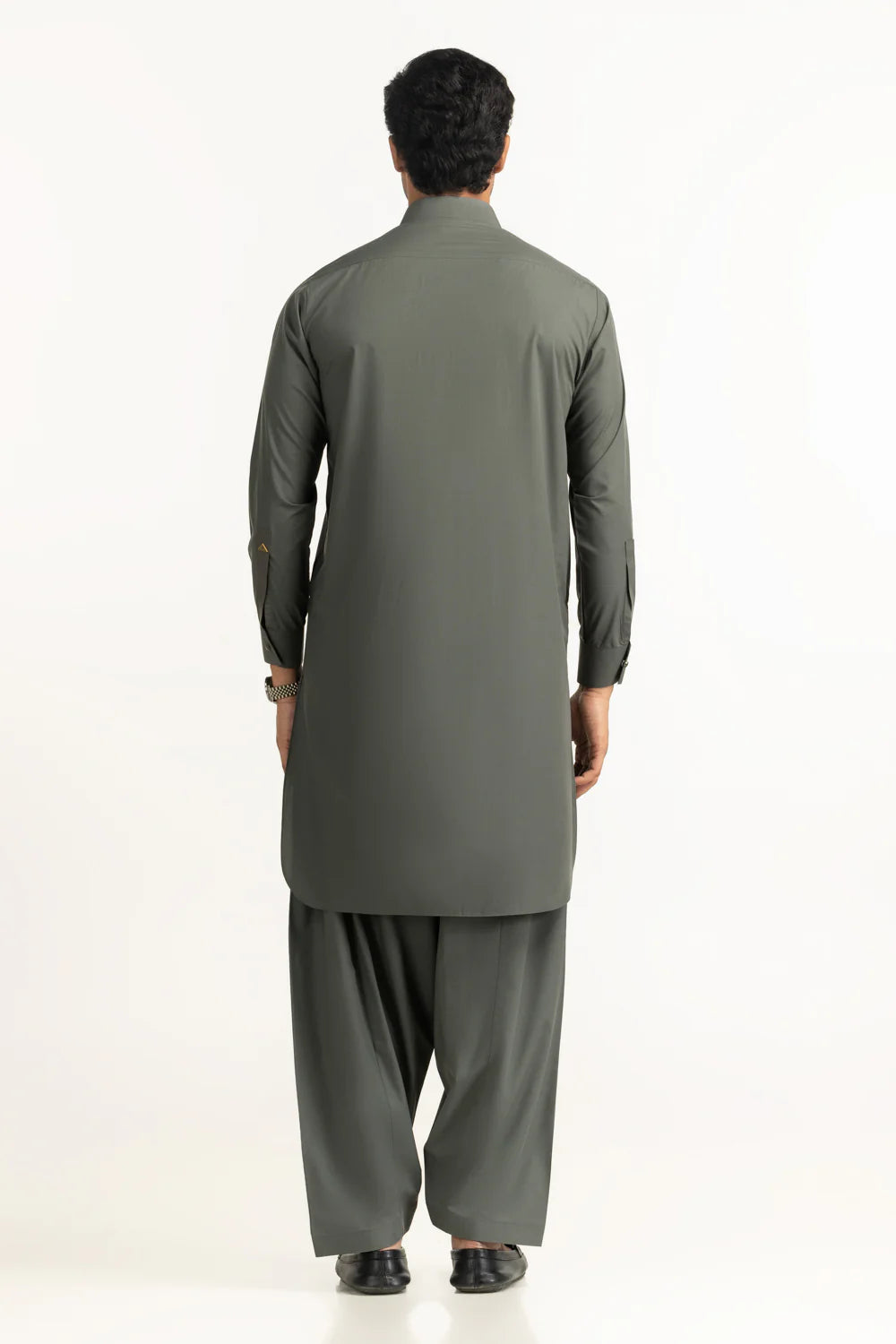 GulAhmed Men’s Unstitched Suit | Superior Quality Soft Cotton Men’s Collection /Charcoal Grey