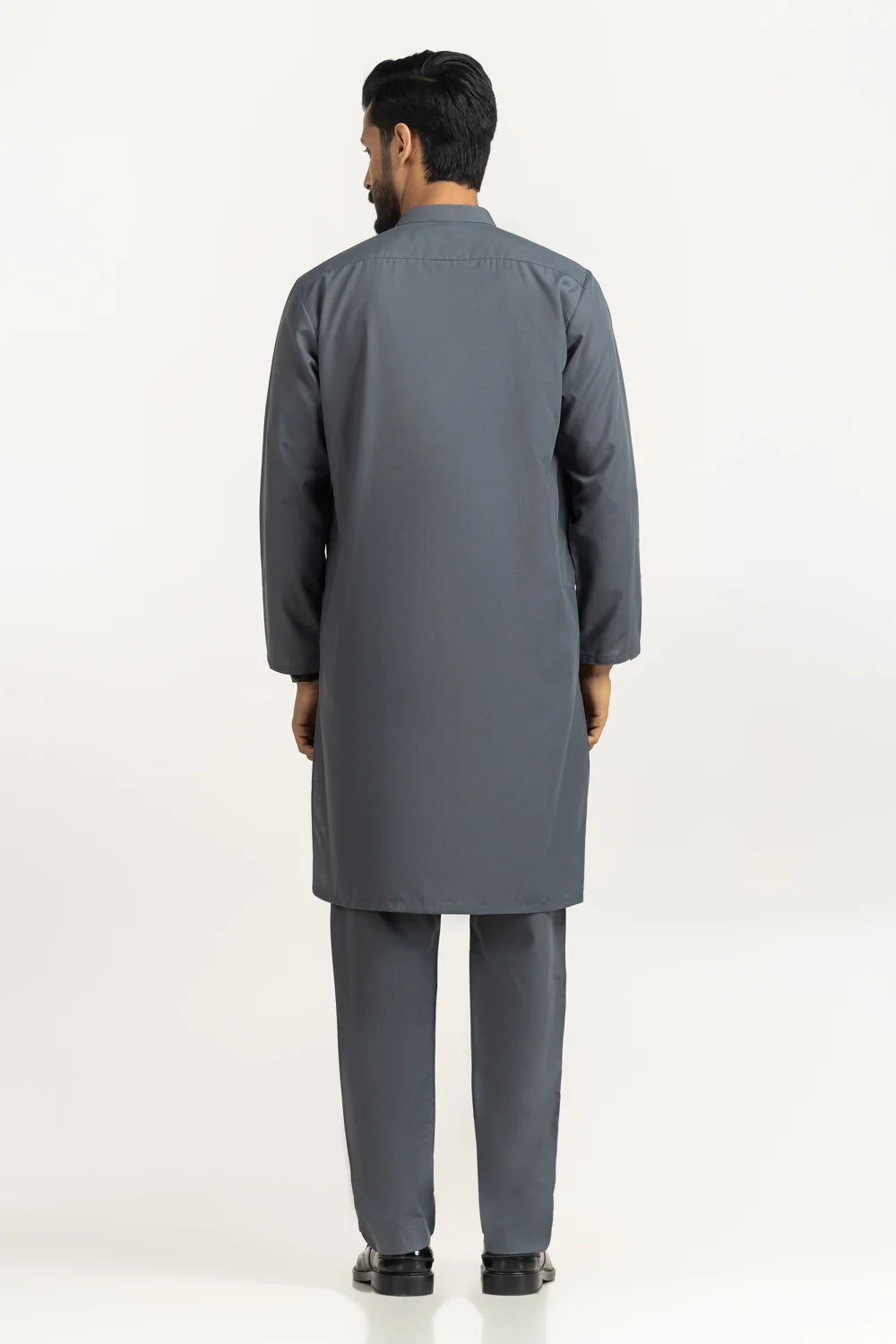 GulAhmed Men’s Unstitched Suit | Superior Quality Soft Cotton Men’s Collection /Charcoal Grey