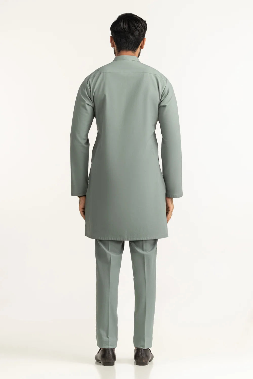 GulAhmed Men’s Unstitched Suit | Superior Quality Soft Cotton Men’s Collection /Muted Light Grey