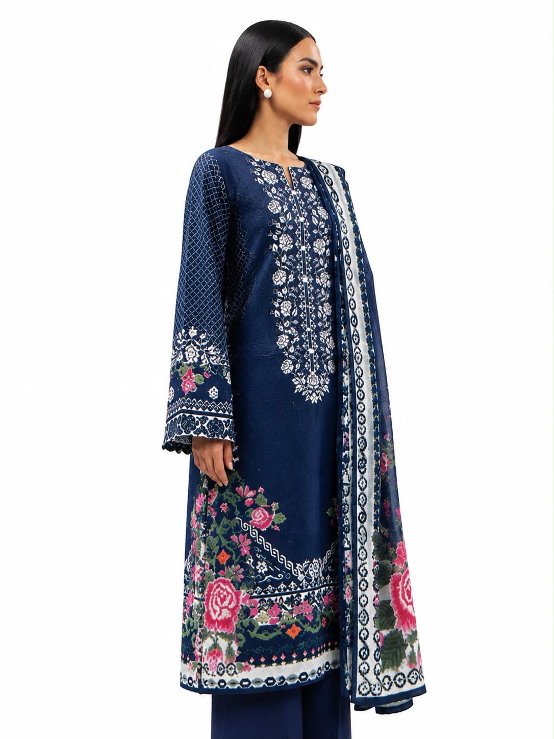 Beechtree Morbagh 3 Piece Printed Lawn Suit | Unstitched Lawn Collection