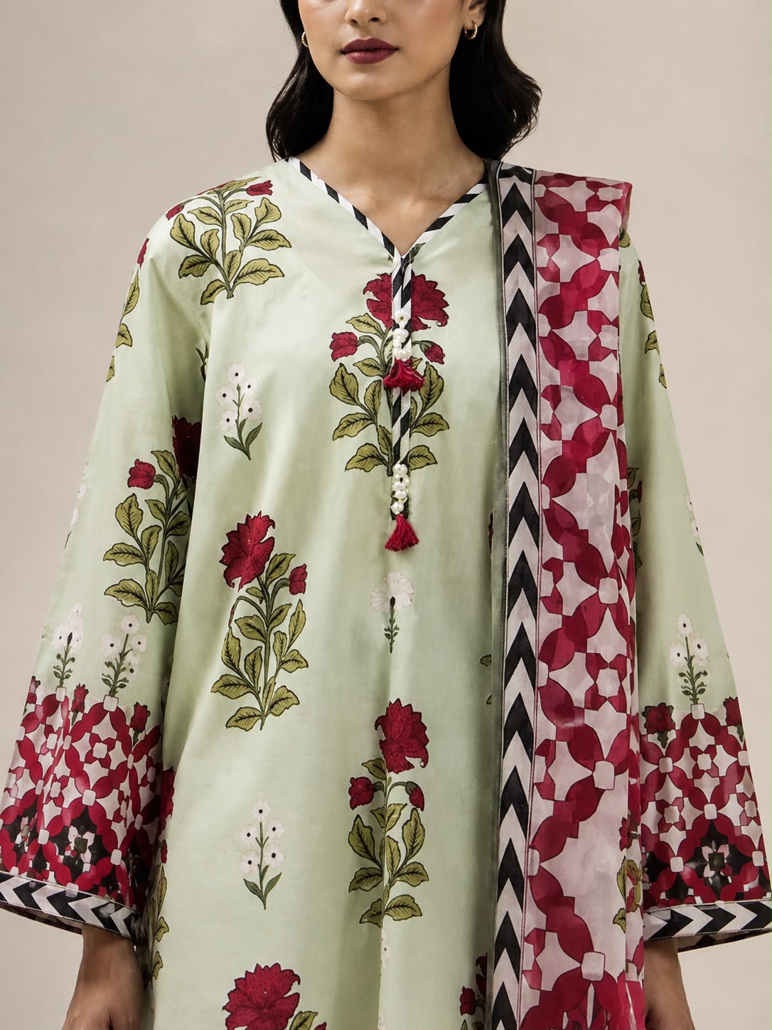 Beechtree Morbagh 3 Piece Printed Lawn Suit | Unstitched Lawn Collection