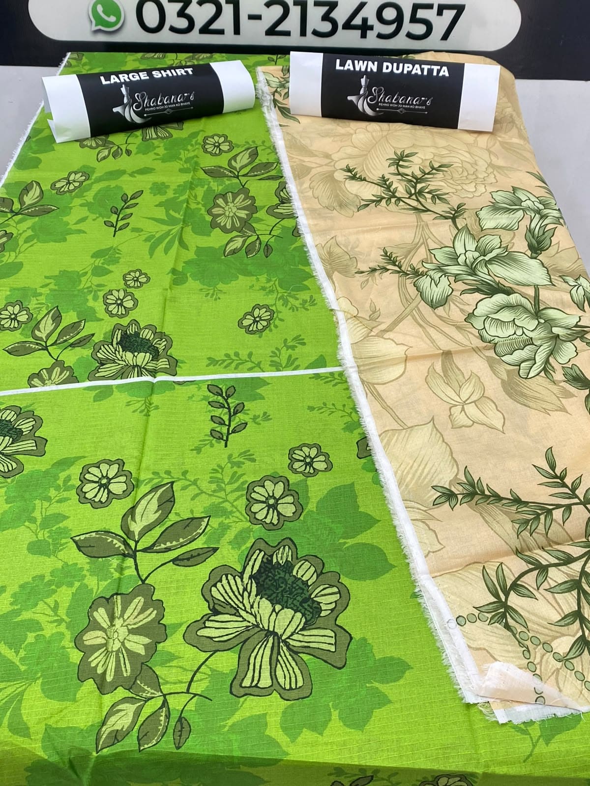 2-Piece Printed Lawn Shirt & Dupatta – Elegant Unstitched |Lawn Suit