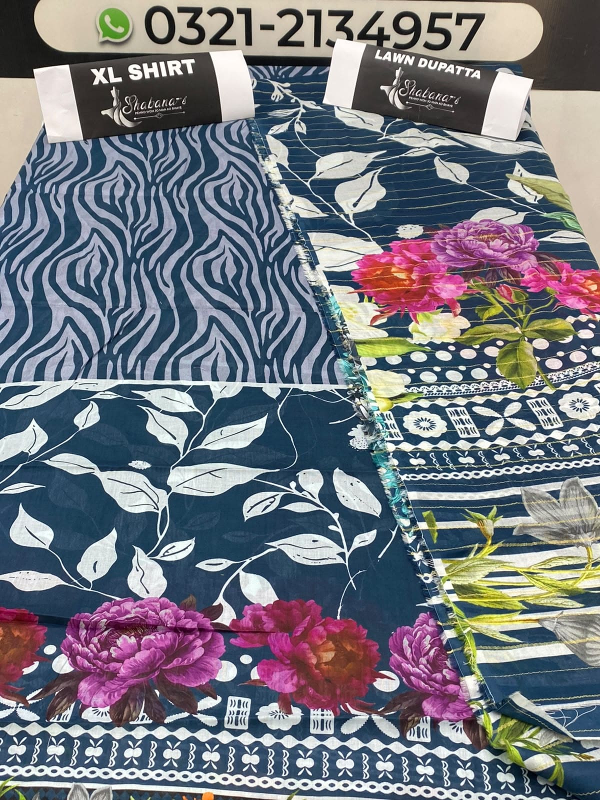 2-Piece Printed Lawn Shirt & Dupatta – Elegant Unstitched |Lawn Suit