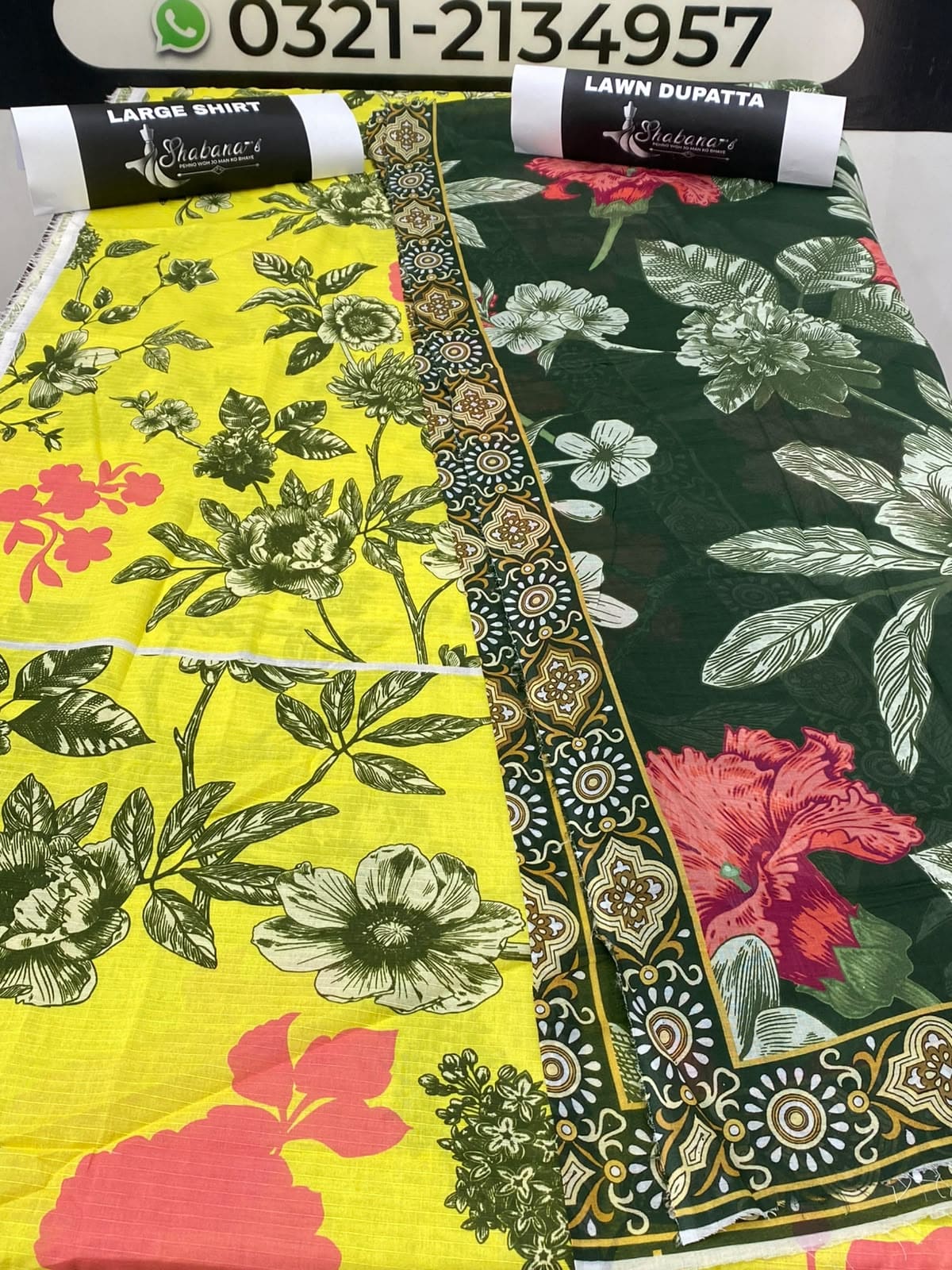 2-Piece Printed Lawn Shirt & Dupatta – Elegant Unstitched |Lawn Suit