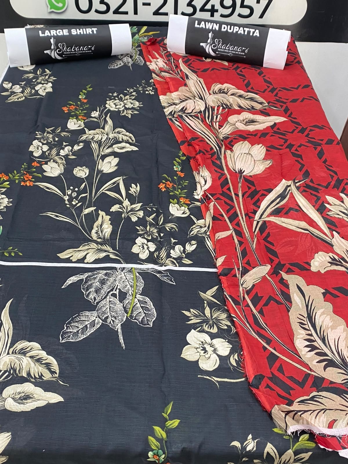 2-Piece Printed Lawn Shirt & Dupatta – Elegant Unstitched |Lawn Suit