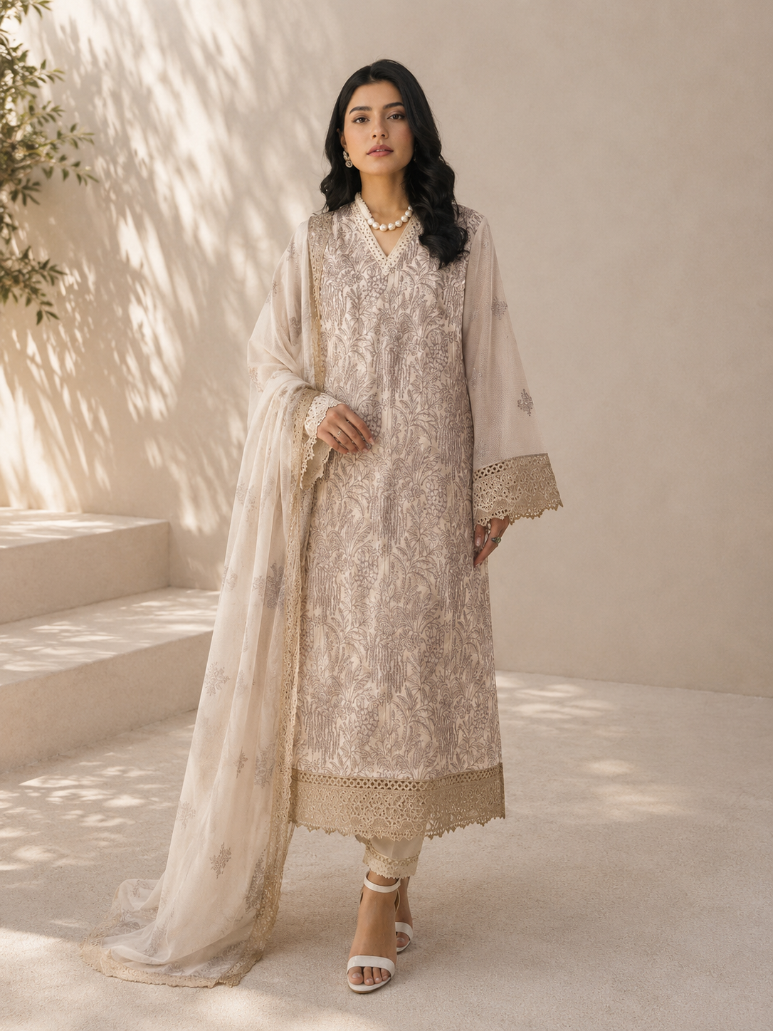 Bareeze Summer Collection Unstitched 3 Piece Embroidered Lawn Suit for Women