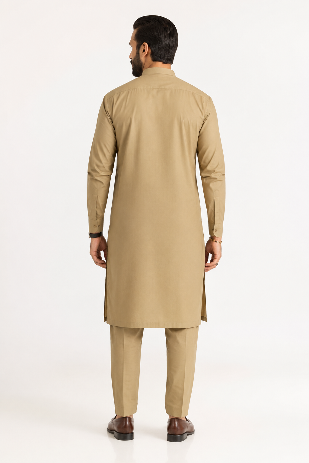 GulAhmed Men’s Unstitched Suit | Superior Quality Soft Cotton Men’s Collection /Khaki
