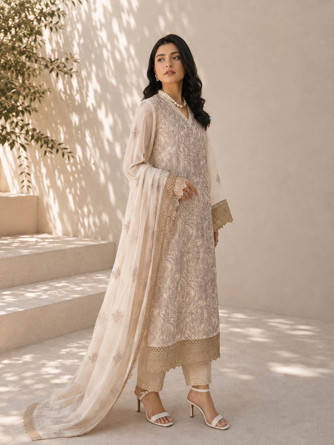 Bareeze Summer Collection Unstitched 3 Piece Embroidered Lawn Suit for Women