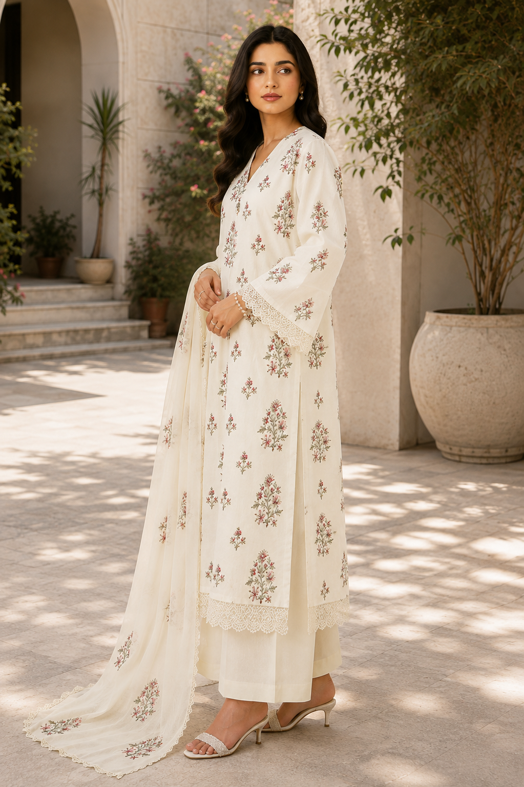 Bareeze Summer Collection Unstitched 3 Piece Embroidered Lawn Suit for Women