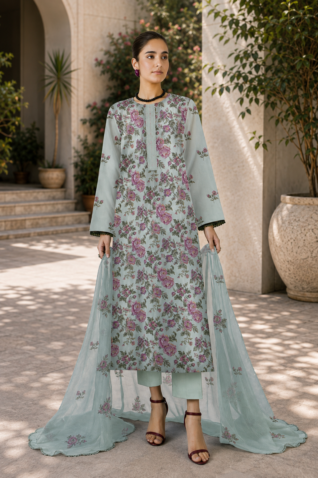 Bareeze Summer Collection Unstitched 3 Piece Embroidered Lawn Suit for Women