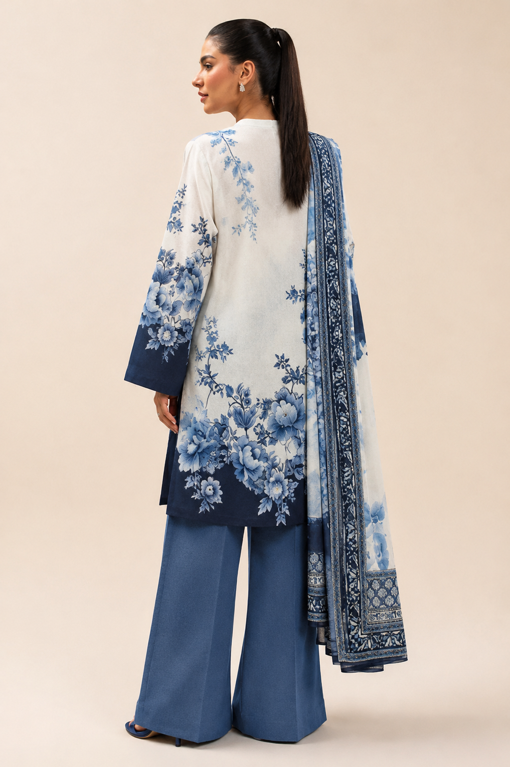 Beechtree Morbagh 3 Piece Printed Lawn Suit | Unstitched Lawn Collection