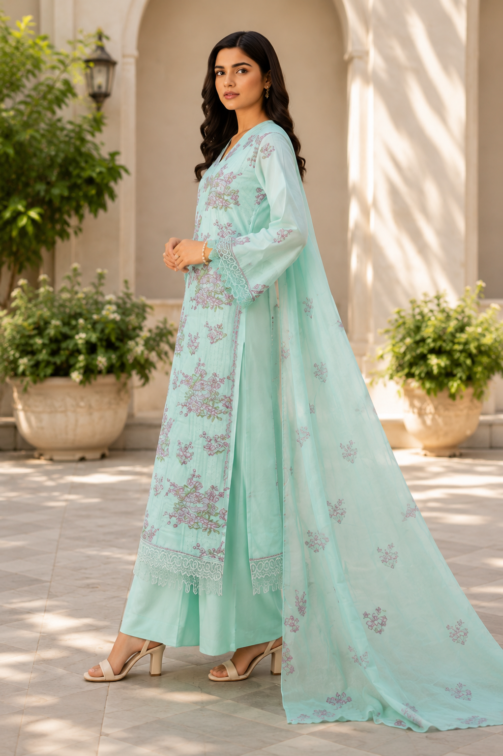 Bareeze Summer Collection Unstitched 3 Piece Embroidered Lawn Suit for Women