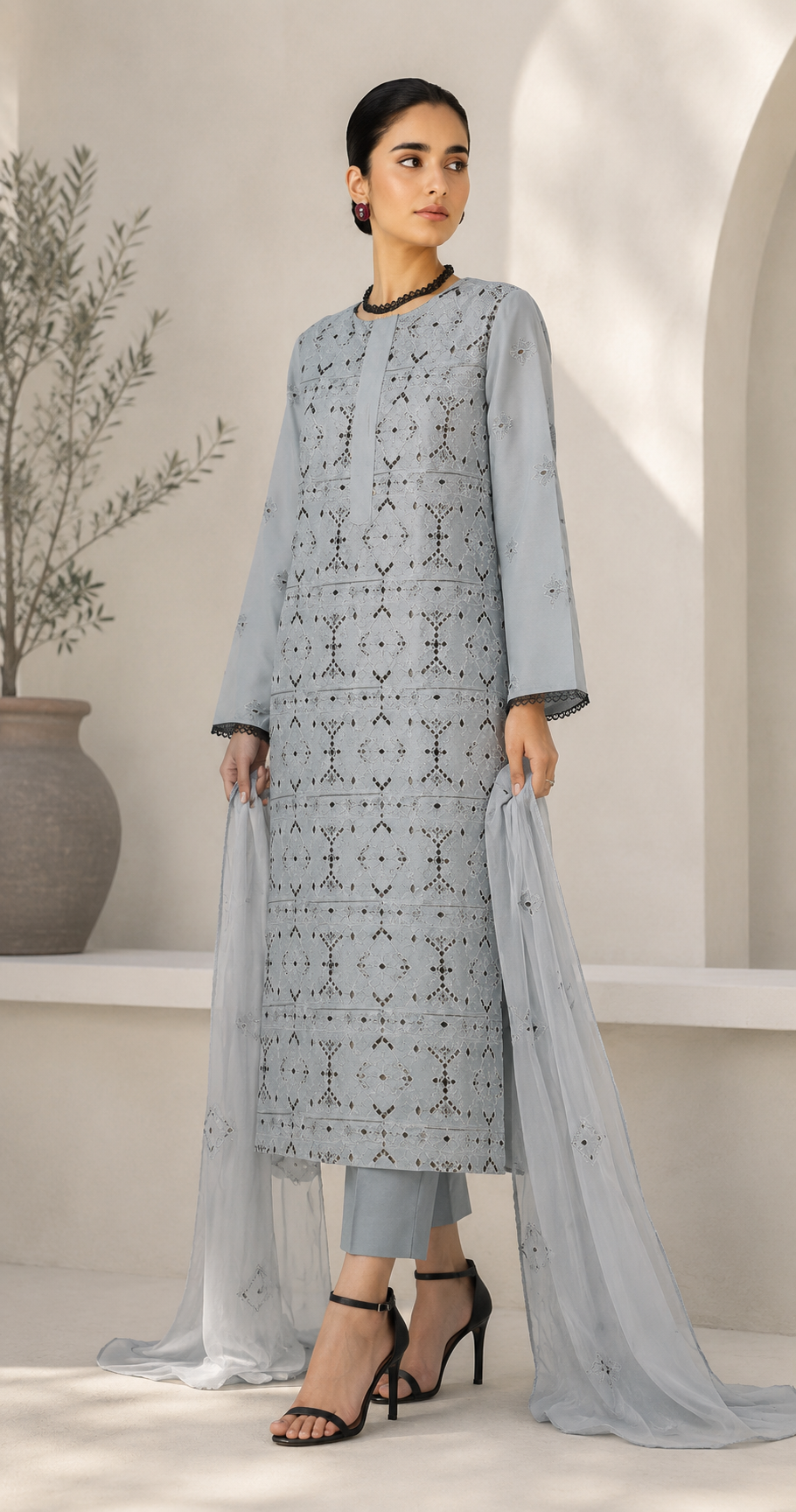 Bareeze Summer Collection Unstitched 3 Piece Embroidered Lawn Suit for Women