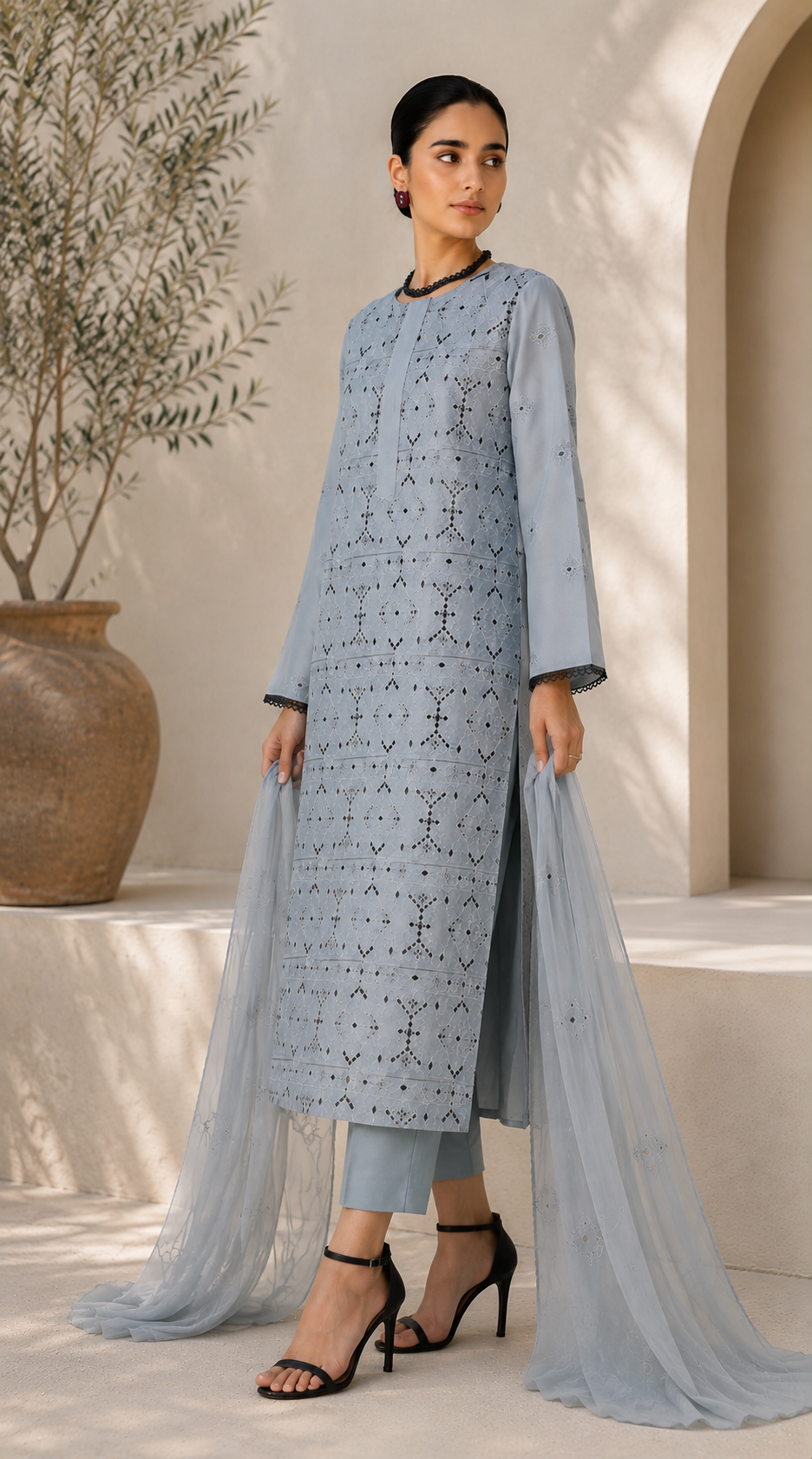 Bareeze Summer Collection Unstitched 3 Piece Embroidered Lawn Suit for Women