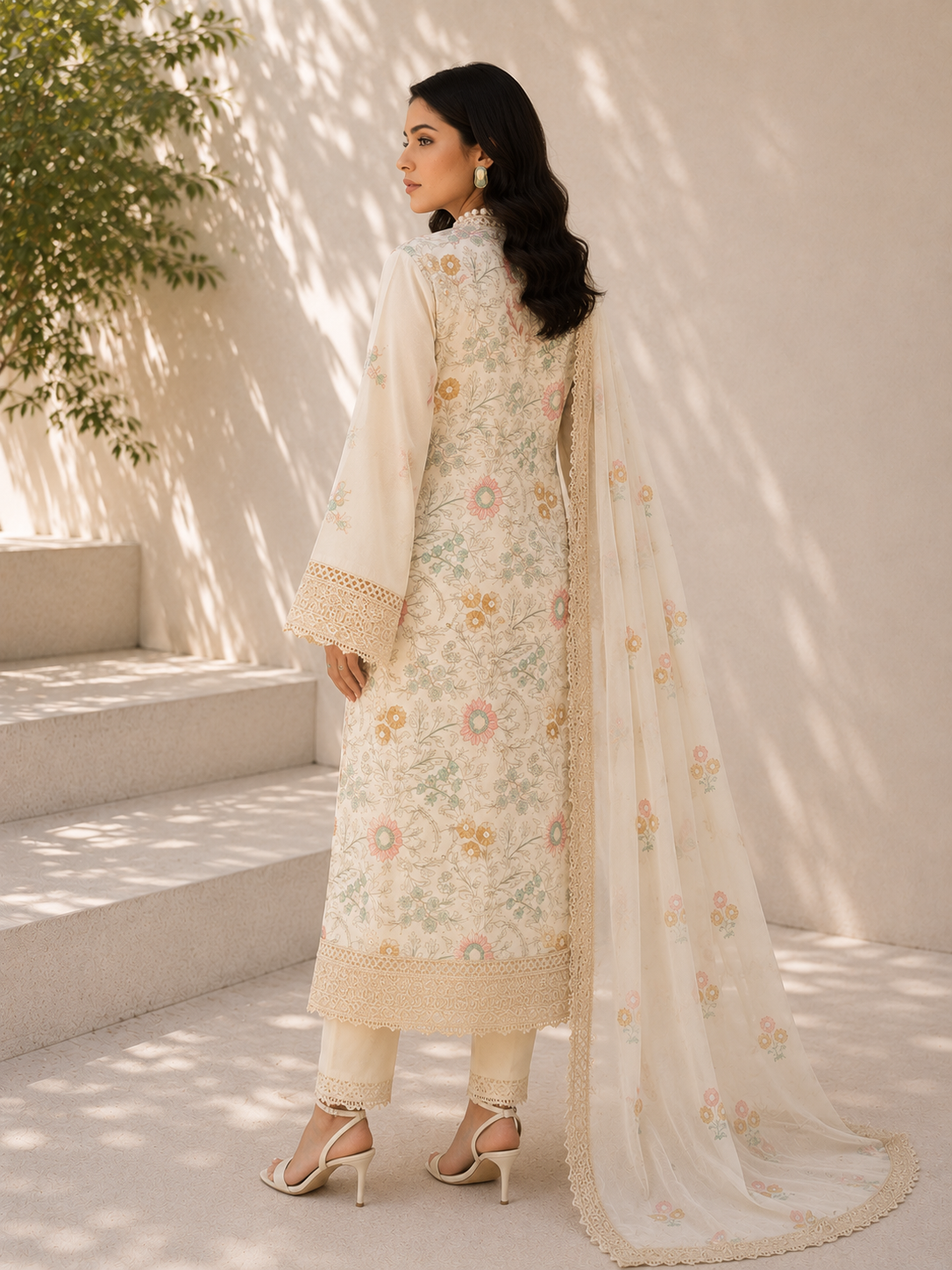 Bareeze Summer Collection Unstitched 3 Piece Embroidered Lawn Suit for Women