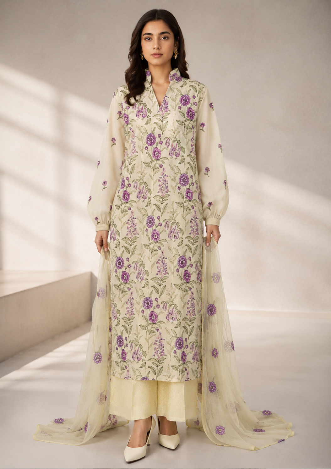 Bareeze Summer Collection Unstitched 3 Piece Embroidered Lawn Suit for Women