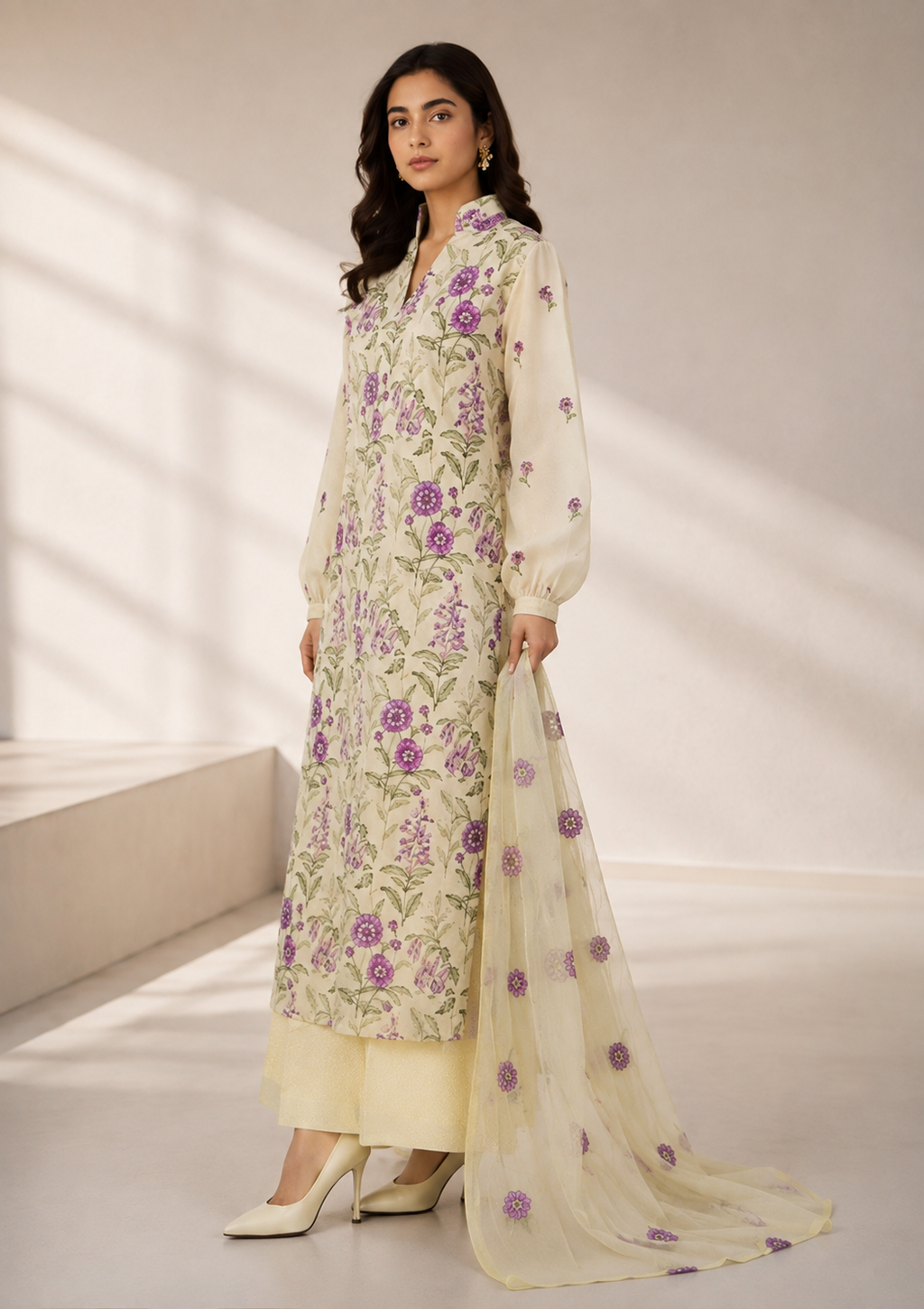 Bareeze Summer Collection Unstitched 3 Piece Embroidered Lawn Suit for Women