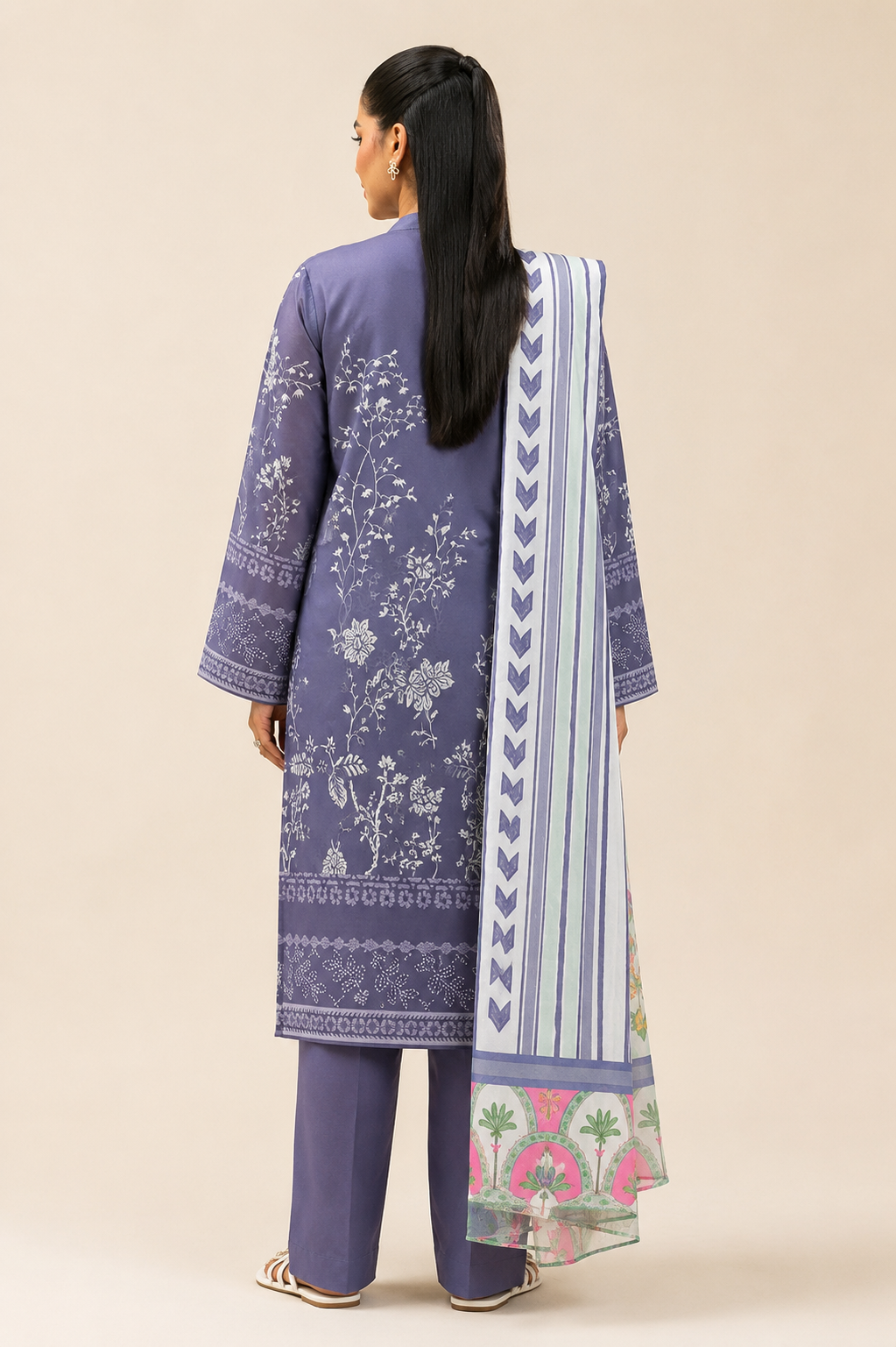Beechtree Morbagh 3 Piece Printed Lawn Suit | Unstitched Lawn Collection