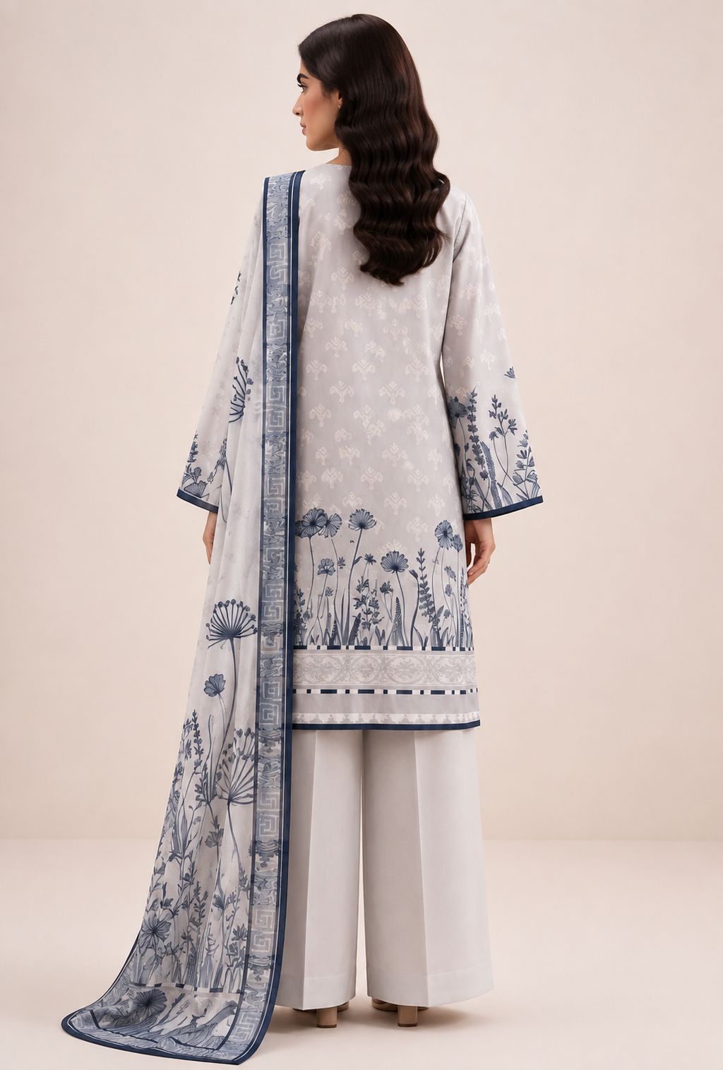 Beechtree Morbagh 3 Piece Printed Lawn Suit | Unstitched Lawn Collection