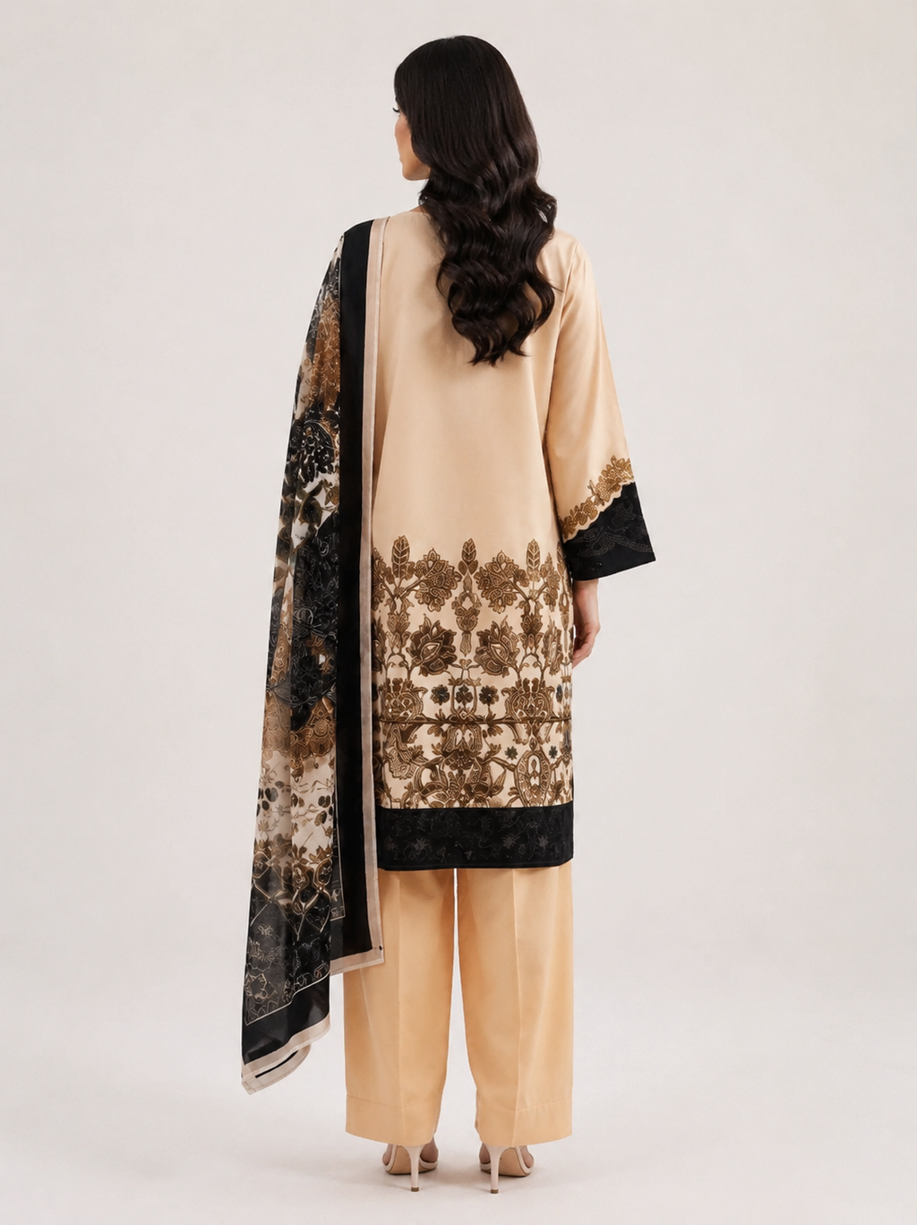 Beechtree Morbagh 3 Piece Printed Lawn Suit | Unstitched Lawn Collection