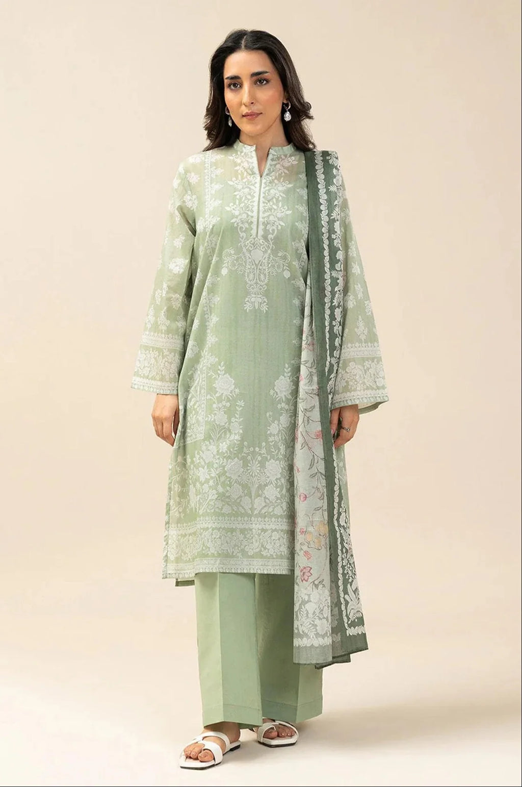 Beechtree Morbagh 3 Piece Printed Lawn Suit | Unstitched Lawn Collection