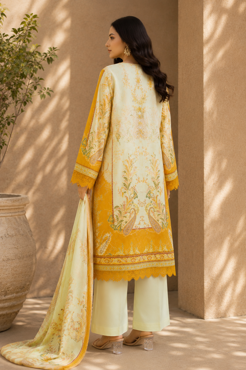 Bonanza Satrangi 3-Piece Digital Printed Lawn Suit – Unstitched Shirt, Dupatta & Trouser