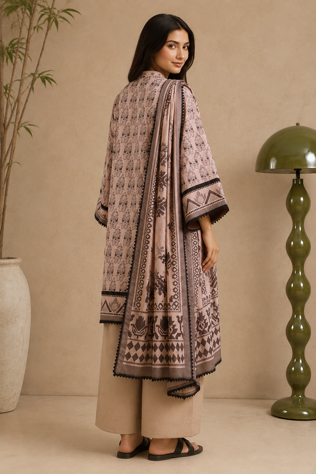 Bonanza Satrangi 3-Piece Digital Printed Lawn Suit – Unstitched Shirt, Dupatta & Trouser