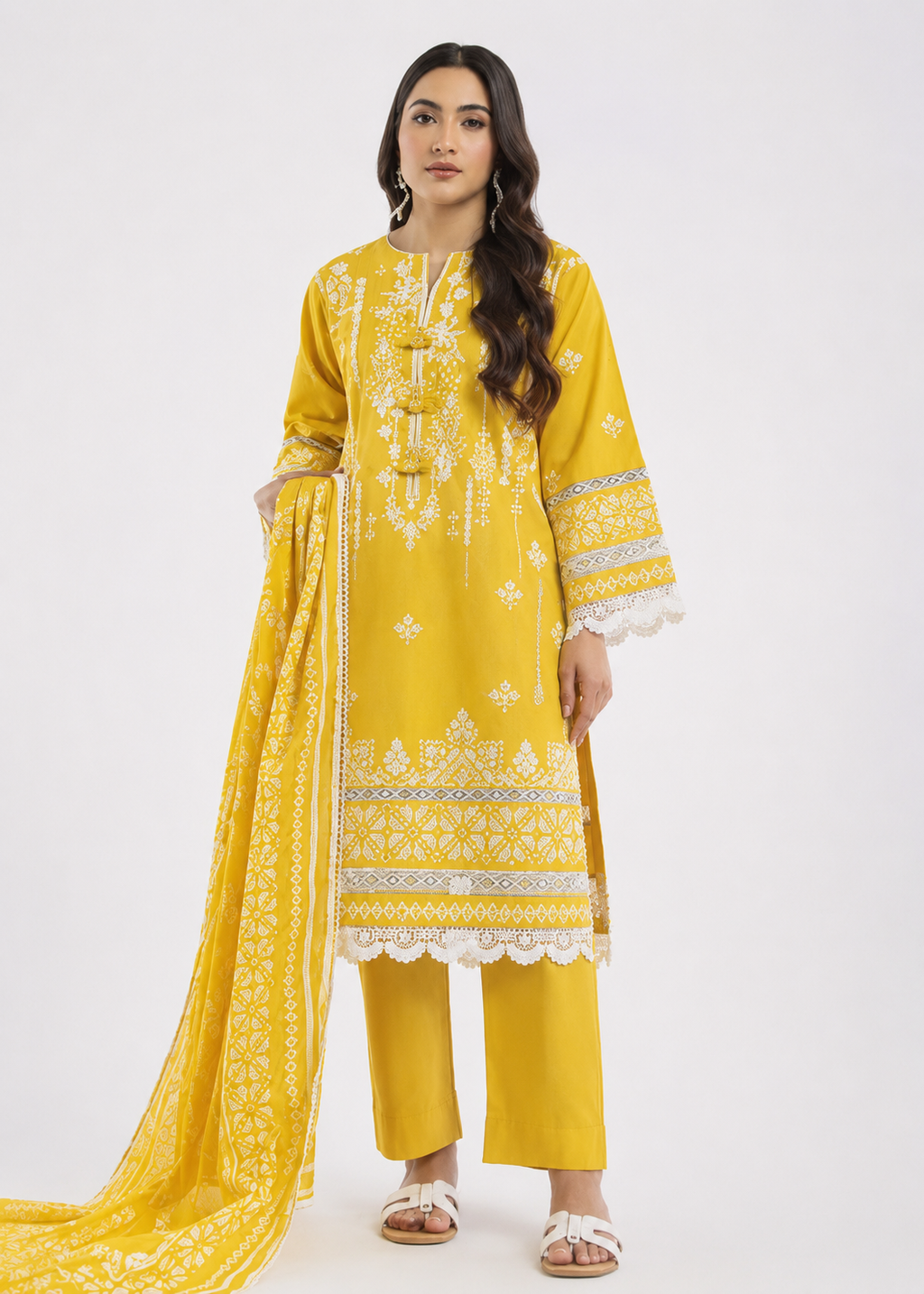 Bonanza Satrangi 3-Piece Digital Printed Lawn Suit – Unstitched Shirt, Dupatta & Trouser