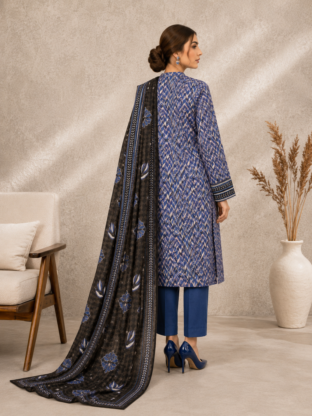 MTJ Tariq Jamil 3 Piece Printed Lawn Suit | Premium Unstitched Summer Collection 2026