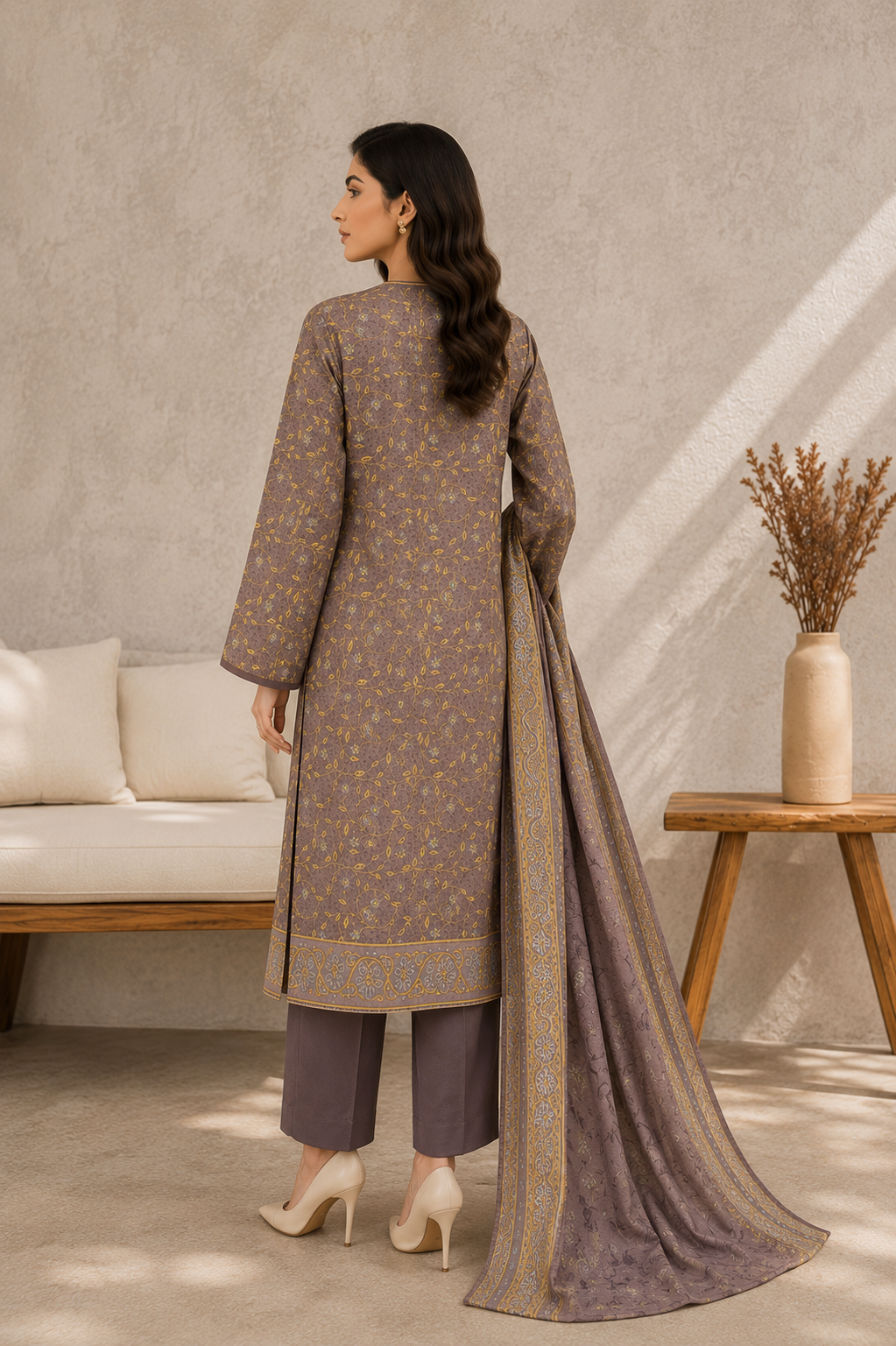 MTJ Tariq Jamil 3 Piece Printed Lawn Suit | Premium Unstitched Summer Collection 2026