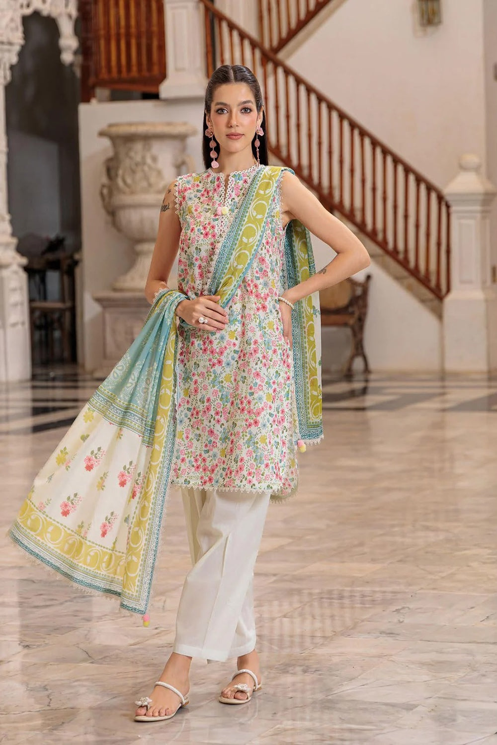 GULAHMED DIGITAL PRINTED LAWN 3 PIECE UNSTITCHED SUIT