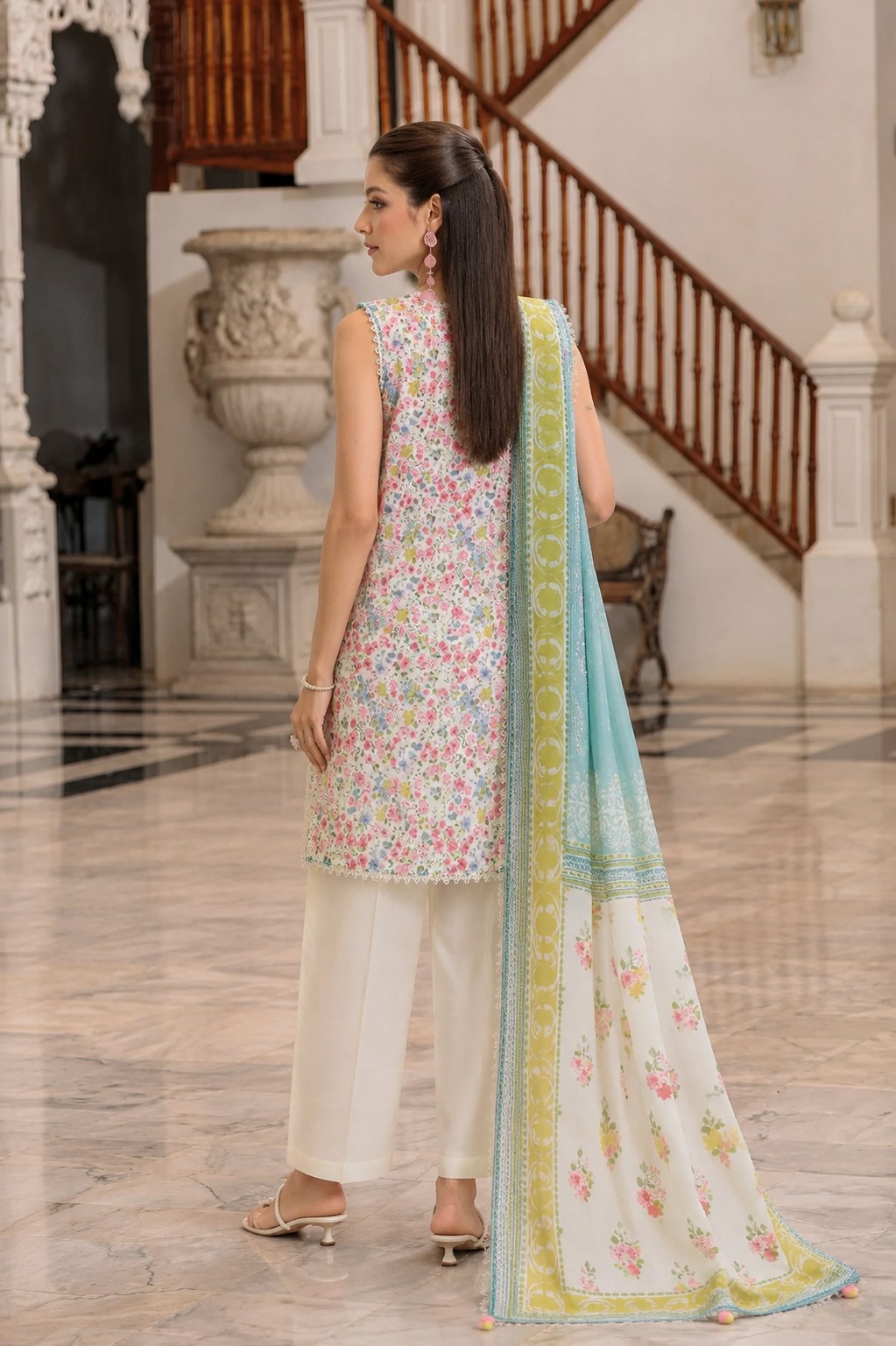 GULAHMED DIGITAL PRINTED LAWN 3 PIECE UNSTITCHED SUIT