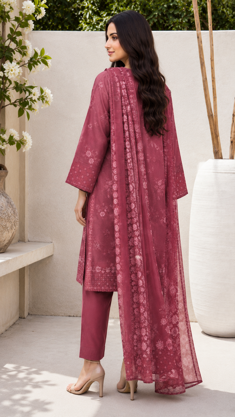Limelight 2-Piece Digital Printed Suit – Unstitched Cambric Shirt | with Lawn Dupatta