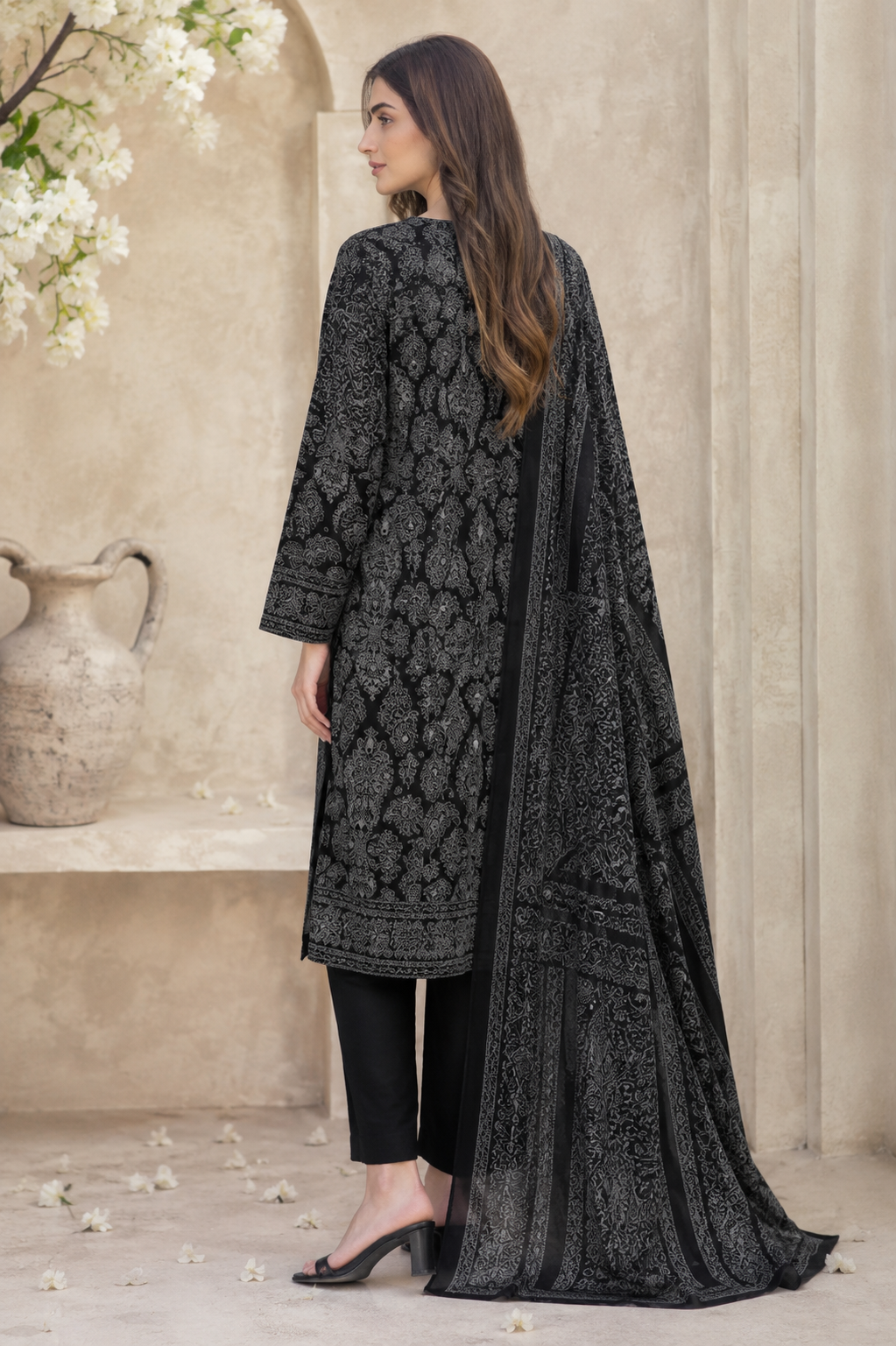 Limelight 2-Piece Digital Printed Suit – Unstitched Cambric Shirt | with Lawn Dupatta