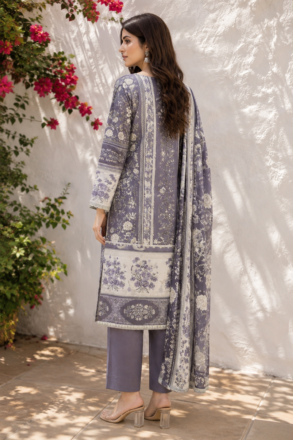 Limelight 2-Piece Digital Printed Suit – Unstitched Cambric Shirt | with Lawn Dupatta